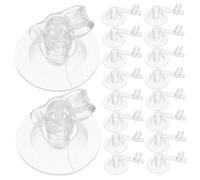 INOOMP 50Pcs Plastic Pump Nozzle Heads Replacement Adaptors for Air Inflators Suitable for Paddle Boards Boats and Inflatable Pillows