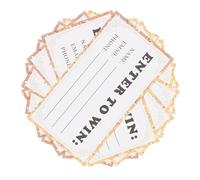 INOOMP 50pcs Raffle Tickets Entry Cards with Blanks for Name Email Phone Number Suitable for Fundraising Events Contests and Party Games