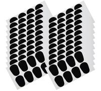 INOOMP 50pcs Silicone Saxophone Mouthpiece Pads for Alto Sax Clarinet Patch Cushions Instrument Accessories Black 0.8mm Thickness for Woodwind Mouthpiece Protection
