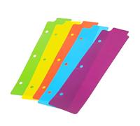 INOOMP 5pcs Abs Index Dividers with Binder Tabs and Page Markers for Notebooks and Binders Designed to Separate Documents Efficiently During Graduation Time
