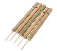 INOOMP 5pcs Bamboo Bird Whistle Handcrafted Portable Bird Call Flute Precise Warbler Sound for Parks Gardens and Farms Outdoor Activities