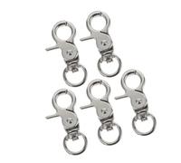 INOOMP 5pcs Bird Cage Door Lock Buckle Heavy Duty Stainless Steel Spring Latch for Parrot Cages Secure Clips for Small Pet Accessories Durable and User Friendly Design