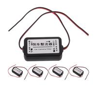 INOOMP 5pcs Car Rearview Camera Power Rectifier Advanced Heat Management and Emi Reduction, Copper and Plastic Material, Compact 1.97x0.98x0.59in Filter Rectifier for Car Backup Camera