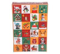 INOOMP 5pcs Christmas Advent Calendar Boxes 24 Days Advent Countdown Present Cardboard Number Boxes For Kids And Family Xmas Holiday Decoration