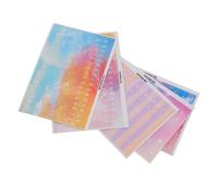 INOOMP 5pcs Colorful Kalimba Note Stickers for Key Thumb Piano Easy to Apply Learning Scale Labels Reusable Design for Beginners Enhance Learning Efficiency with User Friendly Visuals