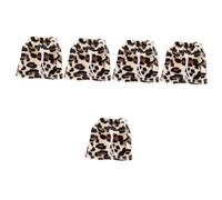 INOOMP 5pcs Lizard Warm Outfit Cozy Reptile Costume for Outdoor Adventures for Lizards Geckos Bearded Dragons and Hamsters Adorable Leopard Print Design