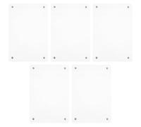 INOOMP 5pcs Magnetic Acrylic Label Holders 10×15cm Frameless Magnetic Price Tags for Menu Cards Office Display and Retail Pricing Supplies
