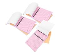 INOOMP 5pcs Order Receipt Book Invoice Book Compact and Portable Versatile Use Builtin Writing Board Paper for Professionals Who Need to Issue Receipts and Invoices Anywhere in Bakeries