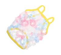 INOOMP 5pcs Pet Clothing Puppy Shirt Thin Vest for Dogs Cats Washable Adorable Design for Costume Parties Lightweight Spring Wear