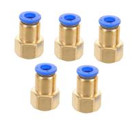 INOOMP 5PCS Pneumatic Quick Connect Fittings Copper Air Hose Connectors for Industrial Machinery Quick Release Bsp Airline Hose Pipe Connectors with Robust Build