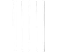 INOOMP 5pcs Portable Hollow Worm Hooking Needle Stainless Steel Fishing Worm Penetrating Baiting Upper Needle Driller Carp Fishing Tackle Accessories