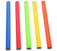 INOOMP 5pcs Running Baton Field Running Race Sticks Track and Field Relay Batons Plastic Relay Running Race Wands for Sports Outdoor Activities Accessories