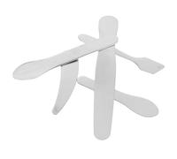 INOOMP 5pcs Stainless Steel Makeup Spoons Set - Mini Reusable Facial Spatulas for Cream, Eye Cream Face Mask - Small Skincare Applicators for Home and Travel Use