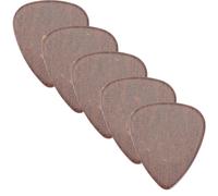 INOOMP 5pcs Wooden Guitar Picks Coffee Colour Compact Guitar Accessory with Clearer and Louder Sound Easy to Operate and Acoustic Performance