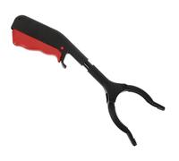 INOOMP 6 Inch Portable Trash Grabber Tool for Outdoor Cleaning, Heavy Duty Waste Paper Picker with Long Handle, Lightweight Garbage Picker for Garden and Public Sanitation Use