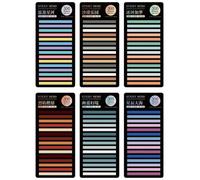 INOOMP 6 Sets Paper Page Marker Sticky Memo Pad Paper Mark Sticker Small and Lovely Exquisitely Crafted Easy to Use Easy to Carry Assorted Color for Offices Practical Random Assorted style