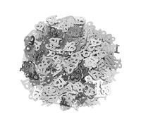 INOOMP 600PC Silver Birthday Confetti Monochrome Age Sequins for Party Decoration Confetti for Weddings and Festivals for Invitations and DIY Crafts