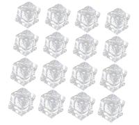 INOOMP 60pcs Acrylic Fake Ice Cubes for Photography Props, Compact and Light in Weight with High Simulation Effect, for DIY Projects and Food Display