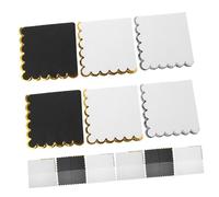 INOOMP 60pcs Disposable Party Serviettes Napkins Black White Gold Foil Edged Paper Beverage Napkins for Weddings Birthdays Events Kitchen Dinners Easy Cleanup