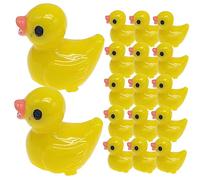 INOOMP 60Pcs Miniature Ducks Multi Color Desktop Figures for Garden Balcony Decor Mini Landscape Ornaments for Indoor Outdoor Use