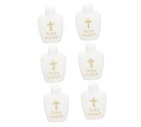 INOOMP 6Pcs Empty Holy Water Bottles for Baptism Exorcism Containers Lightweight Plastic Vials for Christian Rituals Family Use