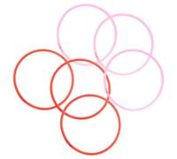 INOOMP 6pcs Floating Plant Rings for Fish Tank Aquarium Isolation Accessories Mixed Color Feeding Circles for Convenient Aquatic Plant Separation and Fish Feeding