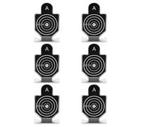 INOOMP 6pcs Mini Metal Training Targets Set for Safe Design and Concentration Improvement, for Outdoor Multiplayer Games and Sports Practice Accessories
