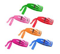 INOOMP 6pcs Ninja Style Karate Headbands for Boys and Girls Decorative Sports Headband