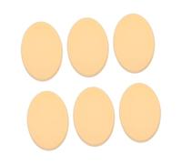 INOOMP 6pcs Oval Makeup Sponges Dual-use Hydrophilic Foundation Puff for Face Application Beauty Sponges for Wet Dry Powder Puff Makeup Accessory