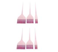 INOOMP 6pcs Permed and Dyed Combs Hair Dye Comb Brush Portable Hair Application Brushes for Coloring Highlights Root Touch-ups at Home Salon