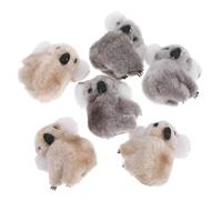 INOOMP 6pcs Plush Koala Hair Clips Hair-friendly and Comfortable Decorative Barrettes for Girls and Children for Performances and Festivals