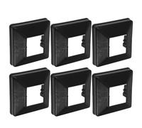 INOOMP 6pcs Post Cover Skirt Split Post Base Black PVC and Table Legs Easy Installation for DIY Projects and Outdoor Use