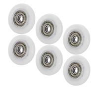 INOOMP 6pcs Replacement Sliding Door Roller Wheel for Patio Doors Plastic and Metal Construction with Quick and Easy Installation Sturdy Not Easy to Break or Deform