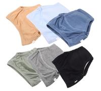 INOOMP 6pcs Reusable Cotton Potty Training Pants for Boys, Breathable and Soft Absorbent Diaper Shorts, Easy to Put and Take, for Home and Outdoor Activities