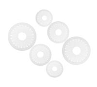 INOOMP 6pcs Ribbon Maker Set with Plastic Pleating Boards in 9cm, 12cm, and 15cm Sizes, Beginner Friendly Design for Multimaterial Compatibility, for Medal Badge Decoration and Home Craft