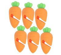 INOOMP 6Pcs Silicone Boil Stoppers Pot Lid Lifters Spill Kitchen Accessories Cartoon Design Safe Heat Resistant Spill Stoppers for Cooking and Work Kitchens