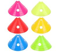INOOMP 6pcs Stackable Football Training Hurdles for Practice Drills with Plastic Material and Assorted Colours, for Football Flexibility and Footwork Skills Development Random Color
