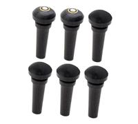 INOOMP 6pcs Violin Ebony Tail Endpin Durable Replacement Pegs with Fresh Eye for Violin Parts and Accessories Enhance Craftsmanship and Playing Experience