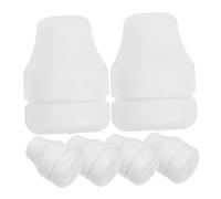INOOMP 6pcs Wooden Blinds Cord Knobs Four-hole Tassels for Curtains Window Blind Pull Ends Compatible with Various Types Home Window Accessories