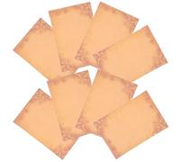 INOOMP 8 Sheets Decorative Writing Paper Vintage Letter Paper A5 Size Soft Texture Write Smoothly Retro Artistic Classic Style for Announcements