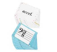 INOOMP 80pcs Music Notation Flash Cards Portable Music Theory Learning Tools for Piano Violin Durable Study Cards for Enhance Musical Skills Understanding