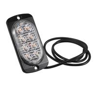 INOOMP 8led Emergency Strobe Side Marker Light 12-24v Amber for Trucks Pickup Vehicles Warning Flashing Safety Signal