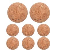 INOOMP 8pcs 2'' Wooden Cork Ball Wine Stoppers, Reusable Decanter Cork | Wine Bottle Cork Ball Stoppers for Glass Decanter Carafe, Home Bar Bottles, Secure Preservative Seal, Gift for Wine Lovers