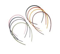 INOOMP 8pcs Acrylic Headbands for Women with Teeth Design Lightweight Hair Accessories Suitable for Daily Wearing and Makeup Process Comfortable Hairbands Random Color