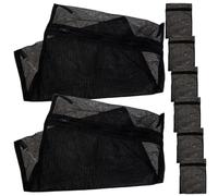 INOOMP 8pcs Black Fine Mesh Laundry Bags Zipper 20x30cm for Washing Machine Delicates Bra Organizer Wash Pouches
