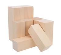 INOOMP 8pcs Carving Wood Blanks Unfinished Wood Blanks Basswood Cubes Handmade Versatile Surface for Painting Whittling Easy to Trim and Shape Suitable for Special Events Beginners