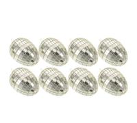 INOOMP 8pcs Easter Eggs Decorations Hanging Ornaments for Tree with Sparkling Mosaic Design, Foam and Glass Material, Easy to Clean, for Spring Party and DIY Home Decor