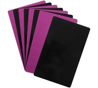 INOOMP 8pcs Metal Blank Business Cards Sublimation Blanks Thin Metal Material Not Easy to Bend for DIY Crafting