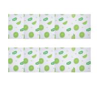 INOOMP 8pcs Non-Adhesive Shelf Liners: Refrigerator Liners - Non-Adhesive Cabinet Mat - 17.7x11.8 Waterproof Drawer Cover - Lemon Print Cabinet Pad for Shelves
