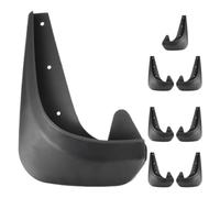 INOOMP 8pcs Universal Black Plastic Mud Flaps for Car Exterior Accessories, Practical and Fashionable Rear Wheel Mud Guards and Side Skirts, Splash Guards for Cars